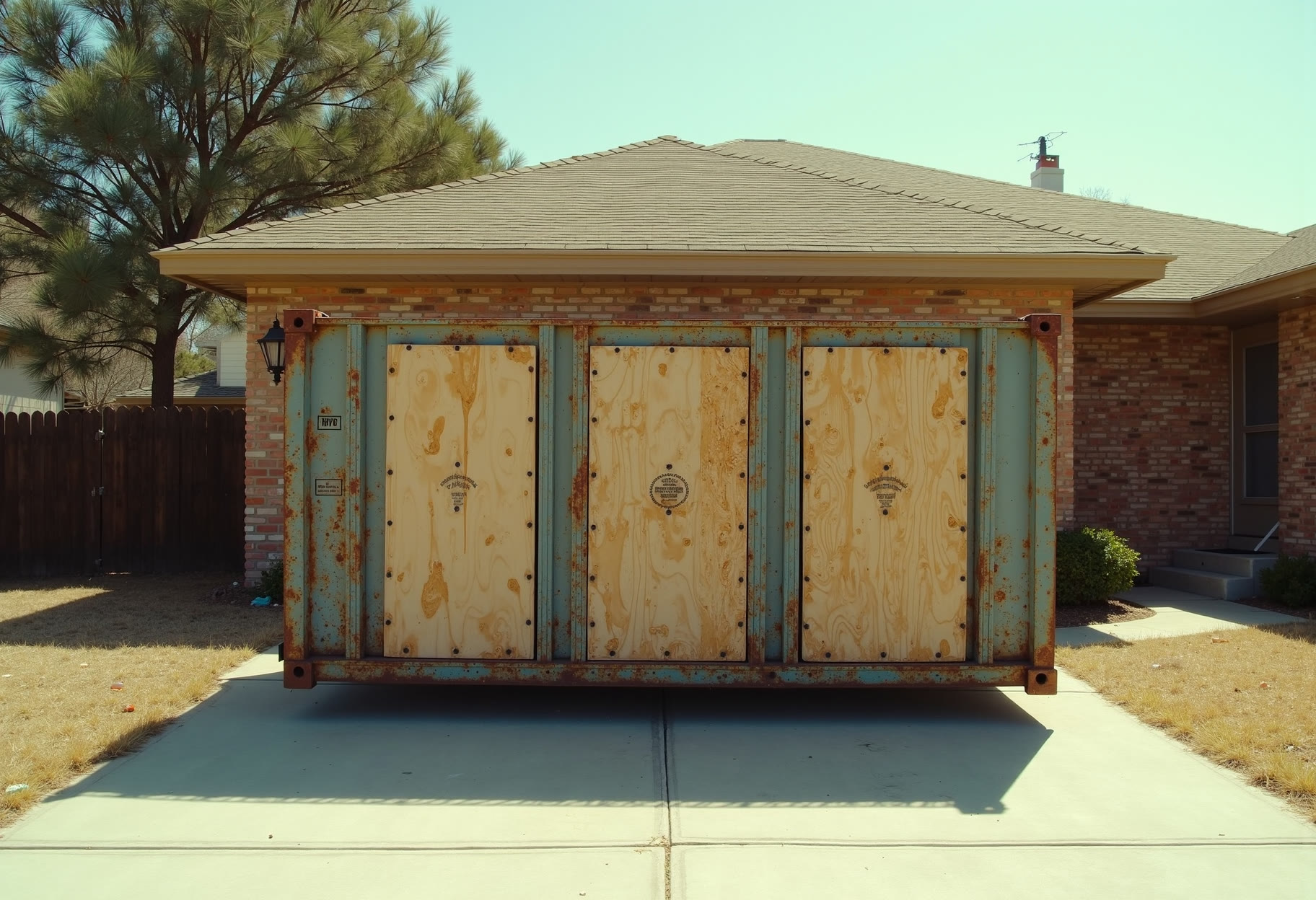20-yard on the driveway