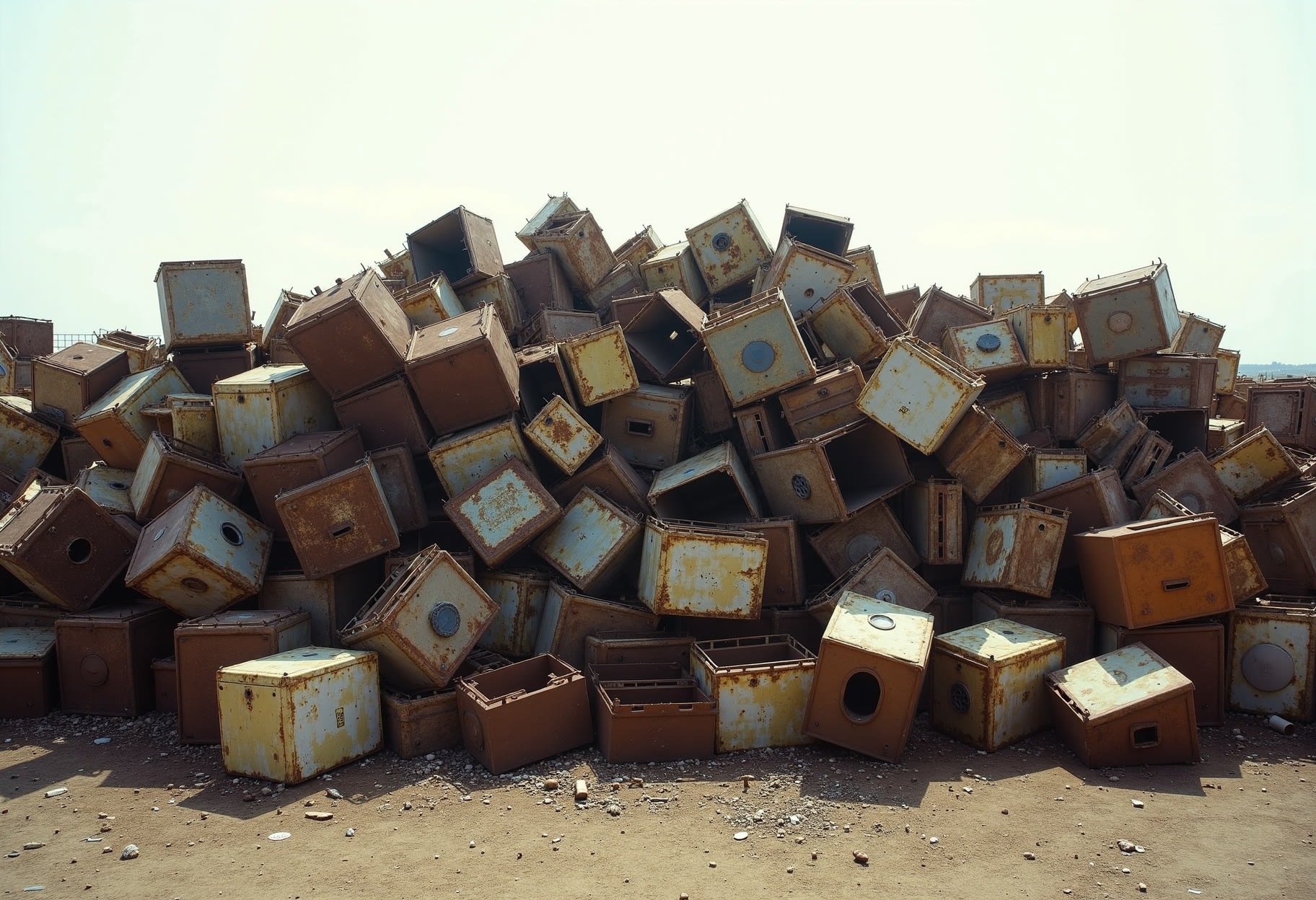 Metal sorted for scrap
